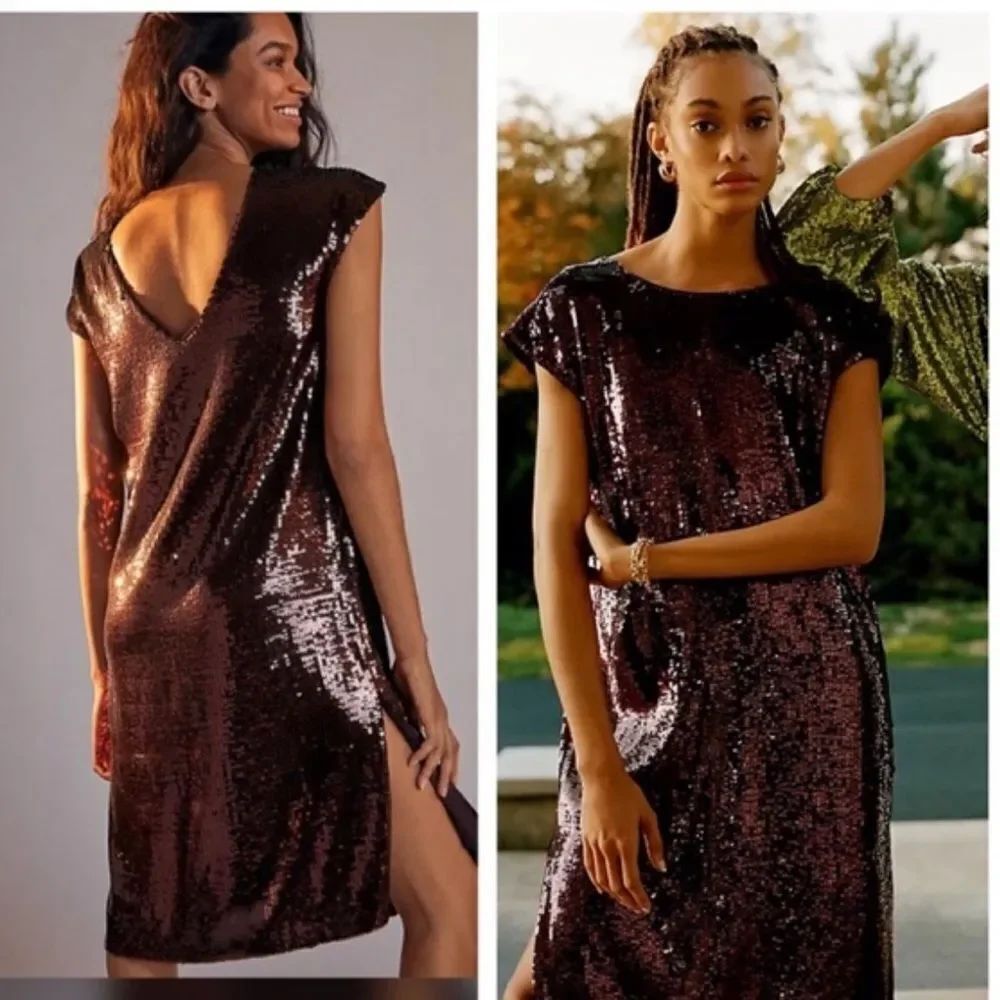 Maeve Kara sequined dress NWT